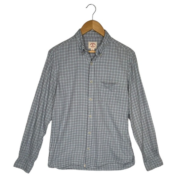 Brooks Brothers Other - Brooks Brothers Shirt Mens M Red Fleece Plaid Button Up Long Sleeves Pocket Blue